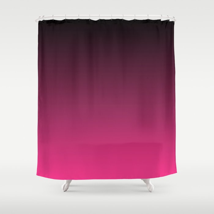 Black To The Fuchsia Shower Curtain By Rapplatt Society6