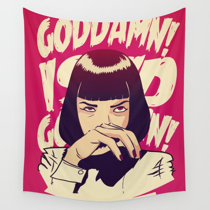 Pulp fiction tapestry 2025