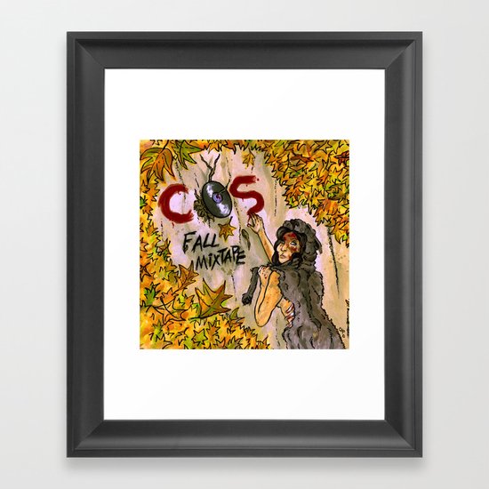 "Fall Mixtape" by Cap Blackard Framed Art Print