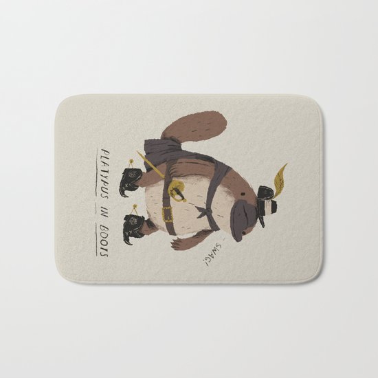 platypus in boots Bath Mat