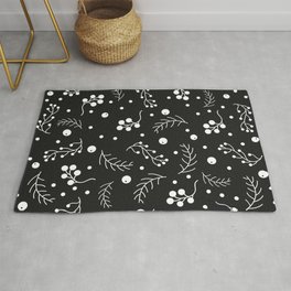 Small Berries and Spruce Twigs Rug