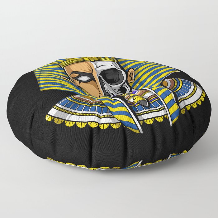 Egyptian Pharaoh Skull Floor Pillow