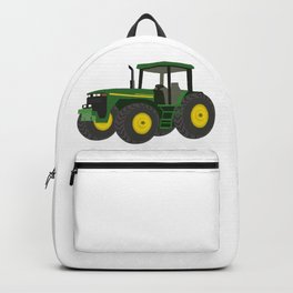Green Farm Tractor Backpack