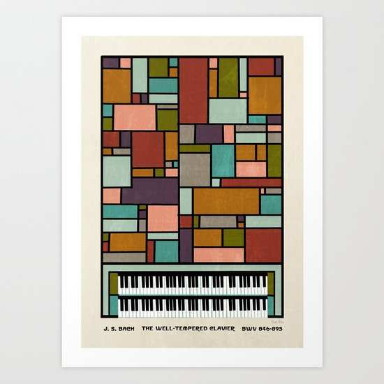 The Well-Tempered Clavier - Bach Art Print