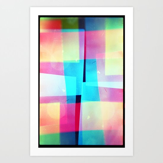 constructs #2 (35mm multiple exposure) Art Print