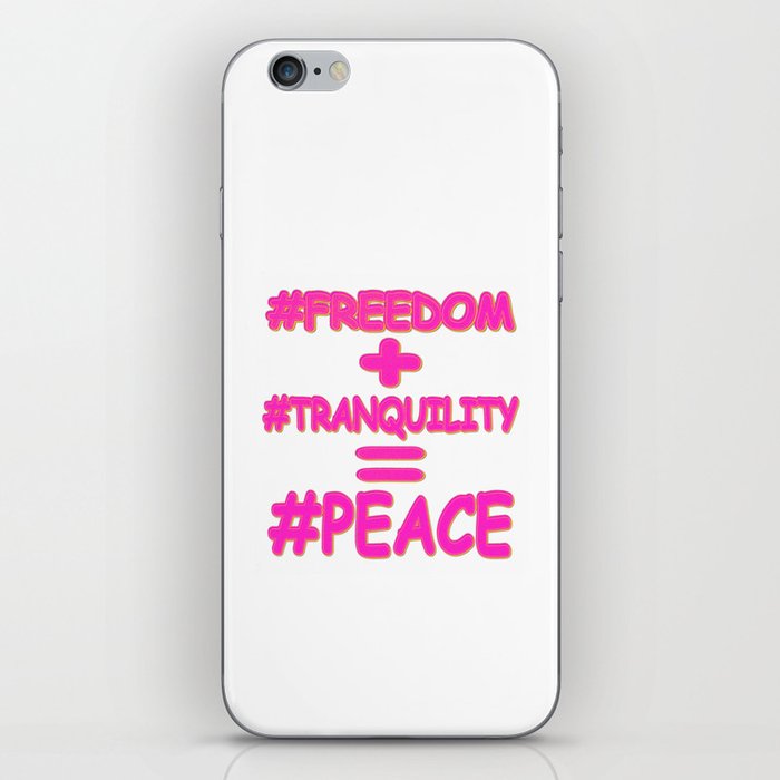 "PEACE EQUATION" Cute Design. Buy Now iPhone Skin