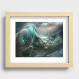 Stormy Seas Recessed Framed Print