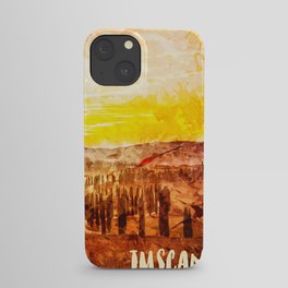 Tuscany Italy city watercolor iPhone Case