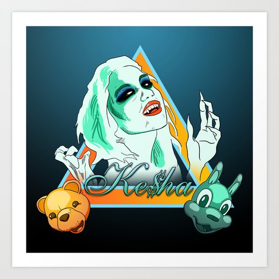 Ke$ha! Art Print