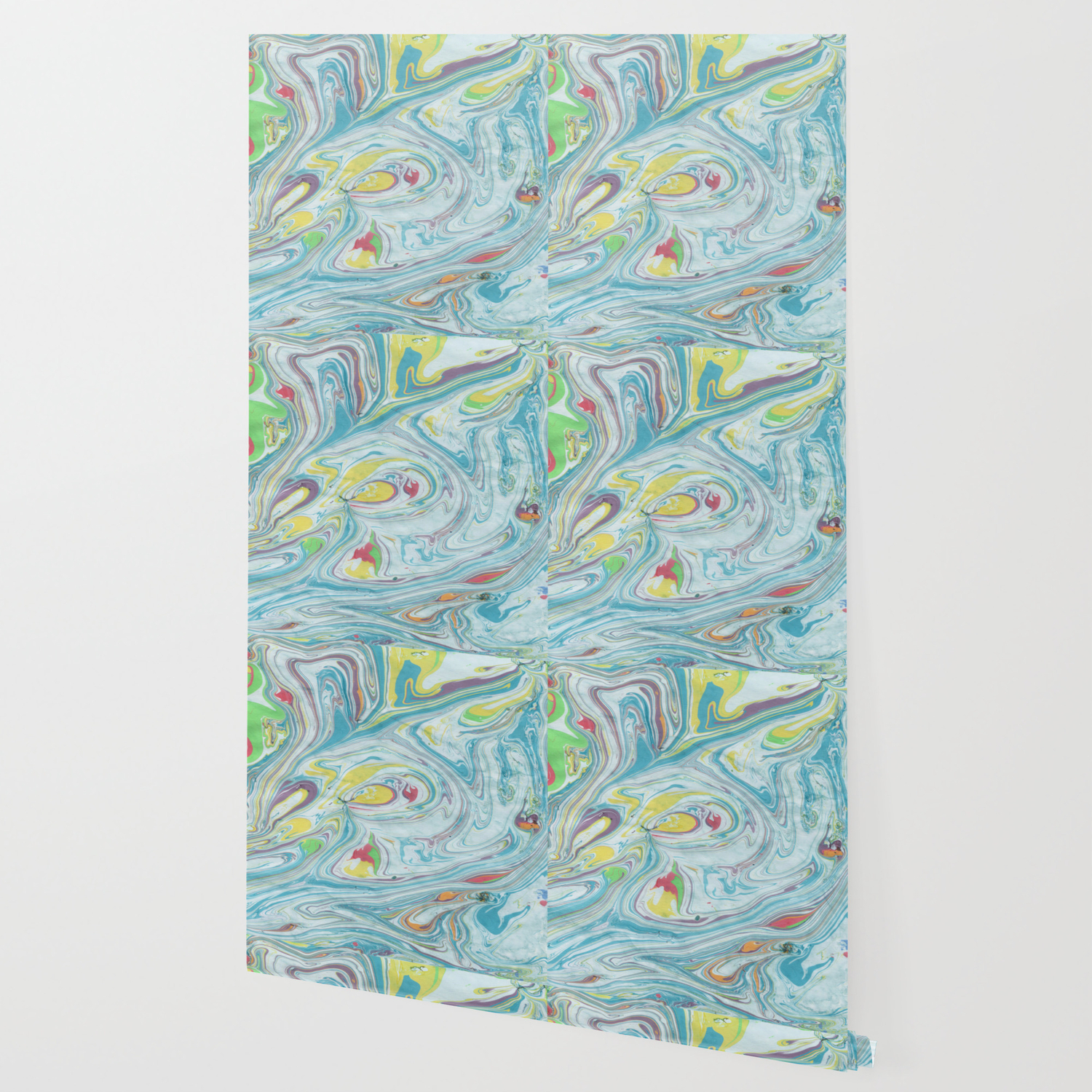 Colorful Marble Wallpaper By Artonwear Society6