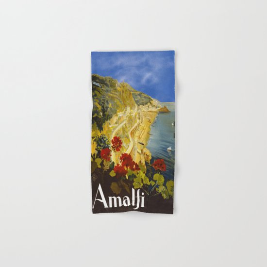 Vintage Amalfi Italy Travel Hand & Bath Towel