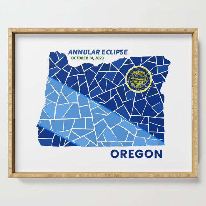 Oregon Annular Eclipse 2023 Serving Tray