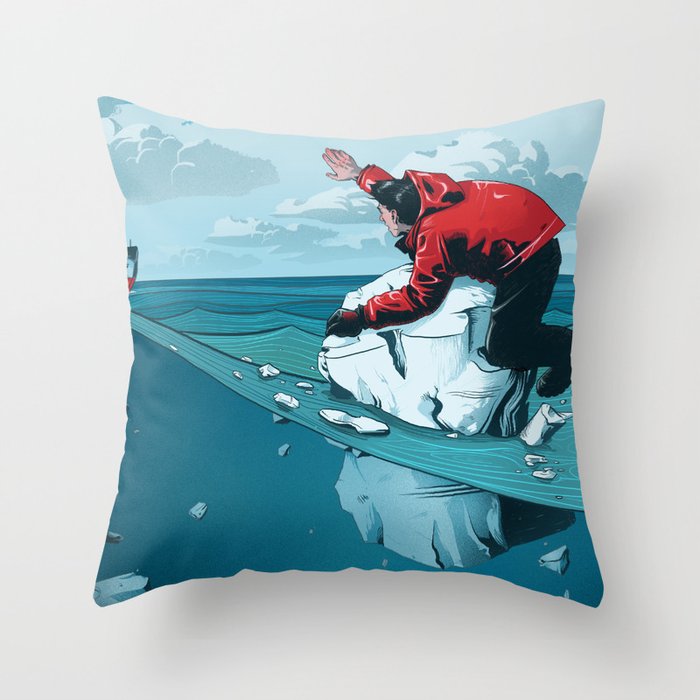 Staying Afloat Throw Pillow