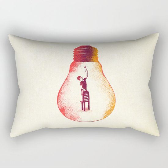 Idea Begins Rectangular Pillow