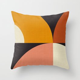 geometric modern mid century Throw Pillow