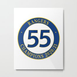 Rangers 55 Champions Metal Print