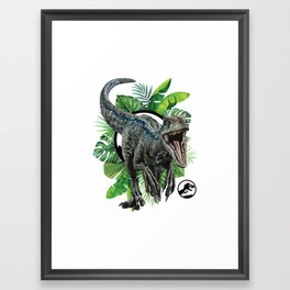 Velociraptor Blue! Framed Art Print