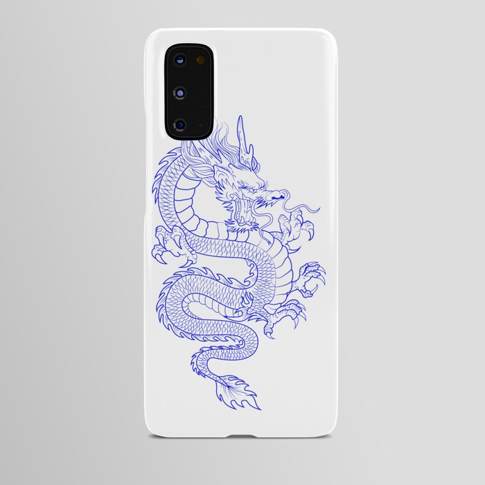 Blue Chinese dragon Android Case