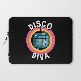 Disco Diva 80s aesthetic shirts and gifts Laptop Sleeve