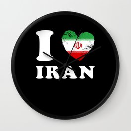 I Love Iran Wall Clock