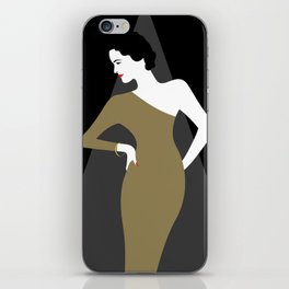 Glamour Girl On Stage iPhone Skin