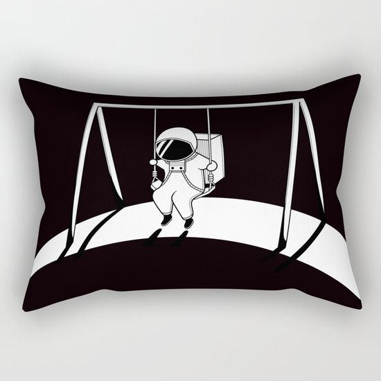 In Space No One Will Push Your Swing Rectangular Pillow