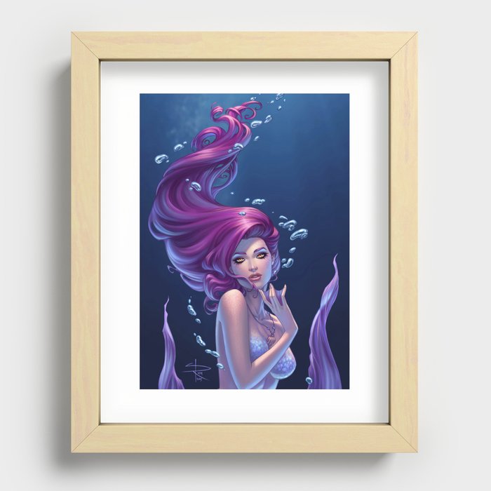 Sirens of Art Mermaid #2 Recessed Framed Print