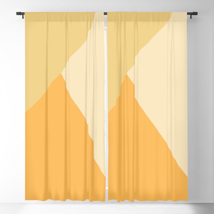 Yellow Geometric Blackout Curtain