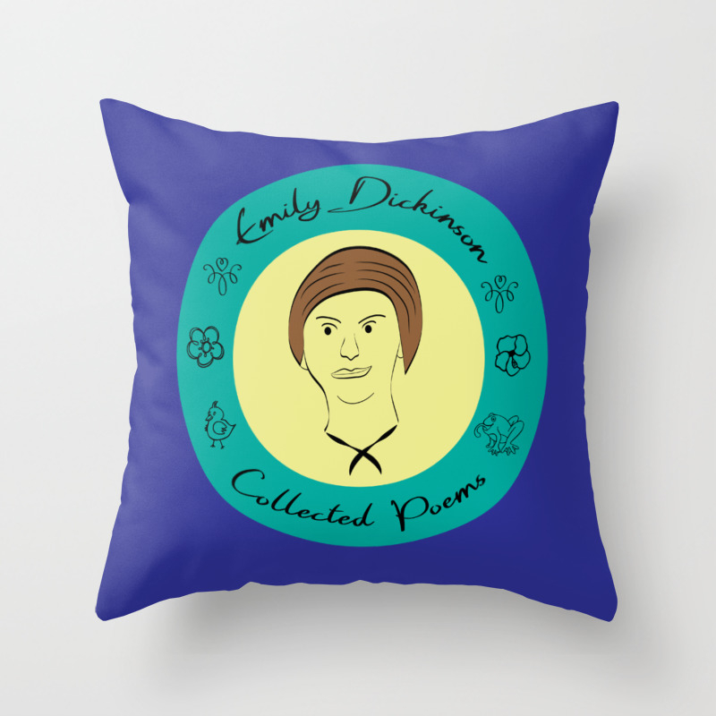 Emily Dickinson Collected Poems Throw Pillow By Classicbooklovers Society6