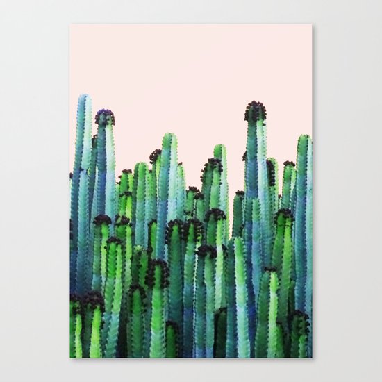 Cactus V5 #society6 #decor #buyart Canvas Print