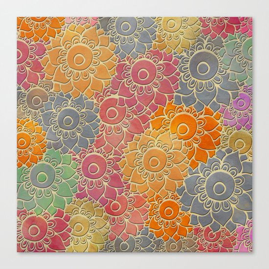 Flower Pattern 2 Canvas Print