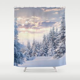 Snow Paradise Shower Curtain