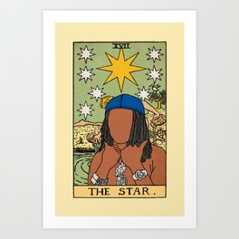 King Von The Star Tarot Art Print
