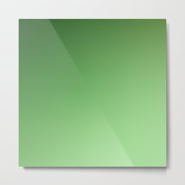4 Green Gradient Background 220713 Valourine Digital Design Metal Print