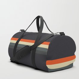 Fujitaka - Classic Dark Retro Stripes Duffle Bag