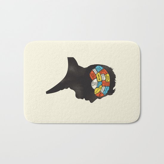 Shaun Phrenology Bath Mat