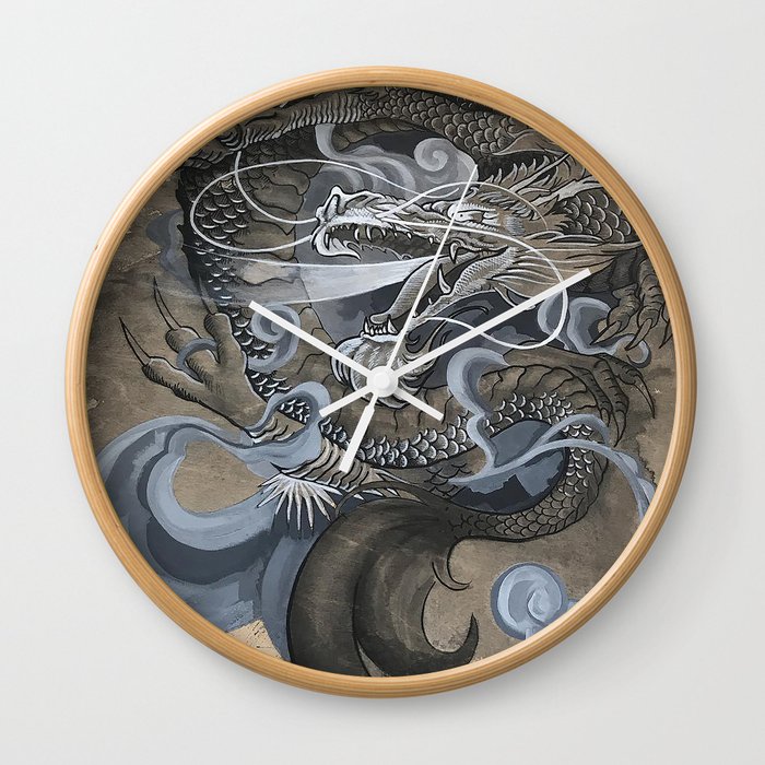 Tattoo Dragon Wall Clock