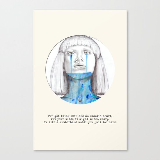 Elastic Heart Canvas Print