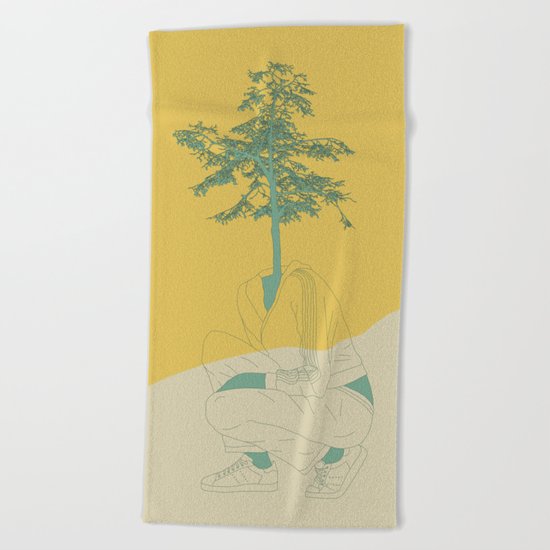 Woman Nature 2 Beach Towel