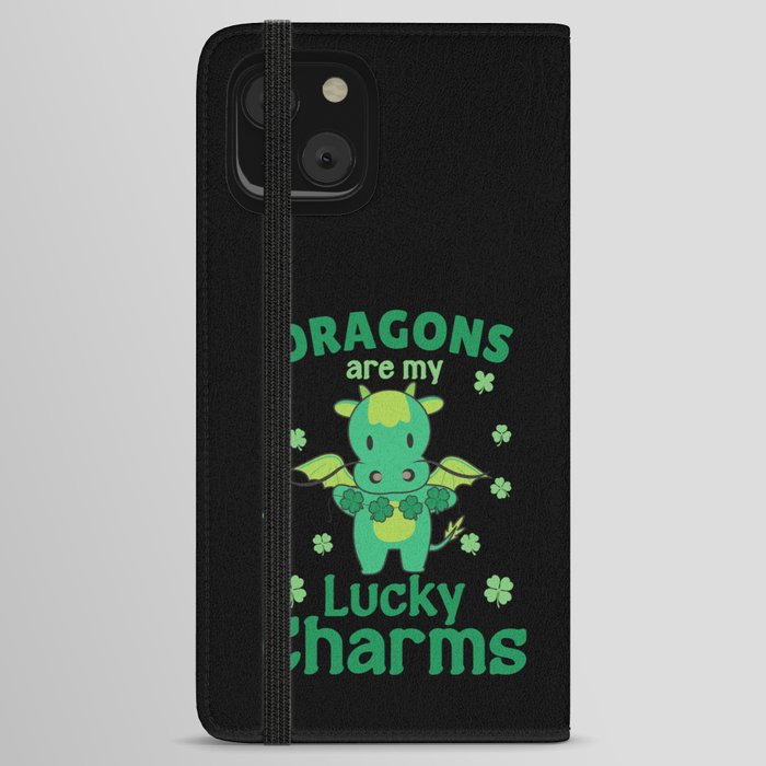Dragons Are My Lucky Charms St Patrick's Day iPhone Wallet Case