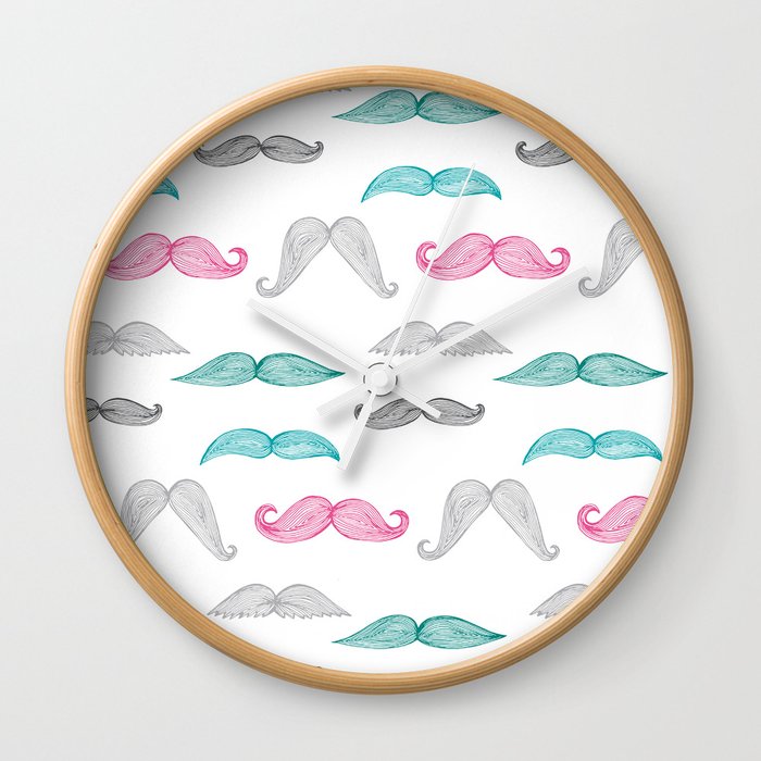 Moustache Wall Clock
