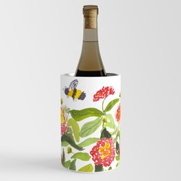 May Flowers Lantana and Bumble Bee Wine Chiller