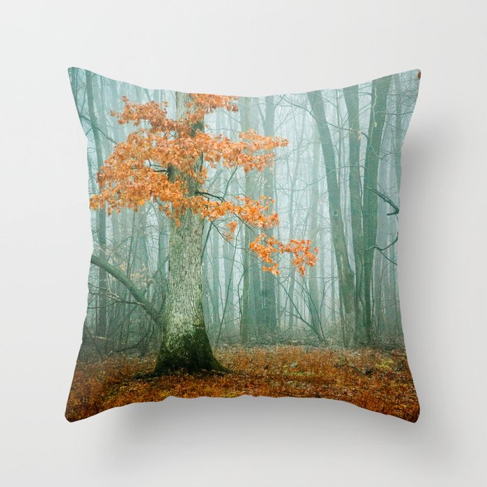 Autumn Woods Throw Pillow