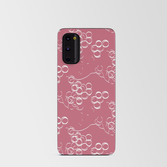 Pale pink grapes Android Card Case