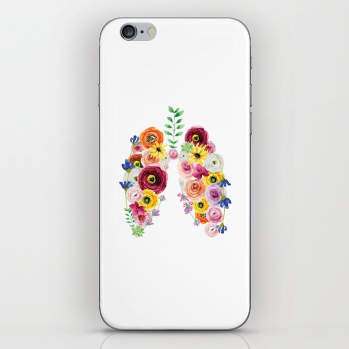 Floral Lungs iPhone Skin