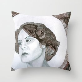 Haloed Lady For Sale!!! Throw Pillow