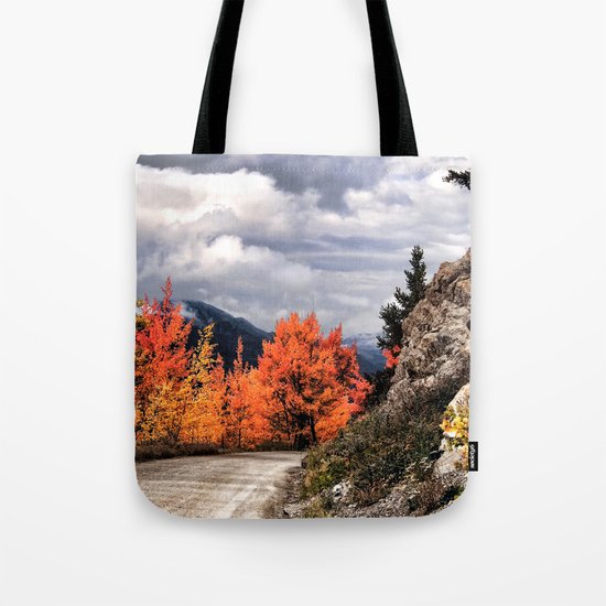 Autumn Mountain Road Tote Bag