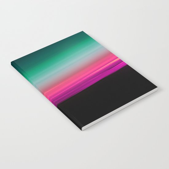 Teal Green Pink Fuchsia Ombre Gradient Notebook