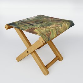 Tiger in a Tropical Storm (1891) famous painting Folding Stool