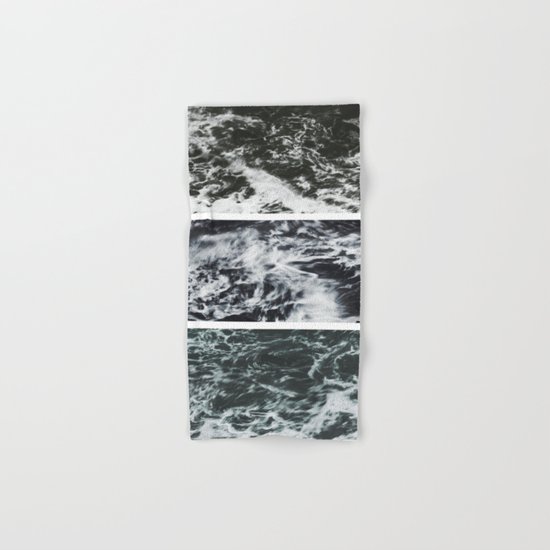 Saltwater Trytych Var II - blacks Hand & Bath Towel